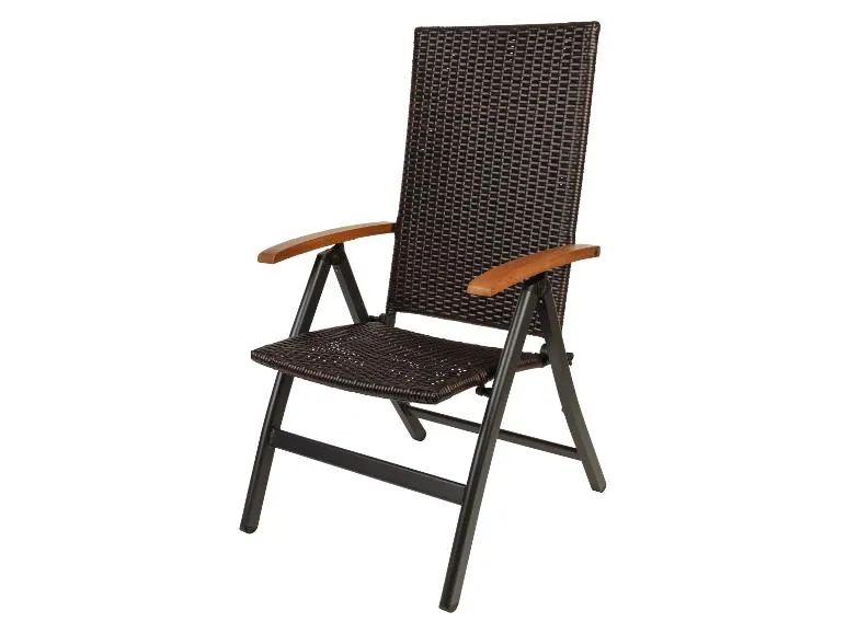 geflecht set ?valencia?. 9 teilig ausziehtisch & 8 klappsessel. braun geflecht set ?valencia?. 9 teilig ausziehtisch & 8 klappsessel. braun