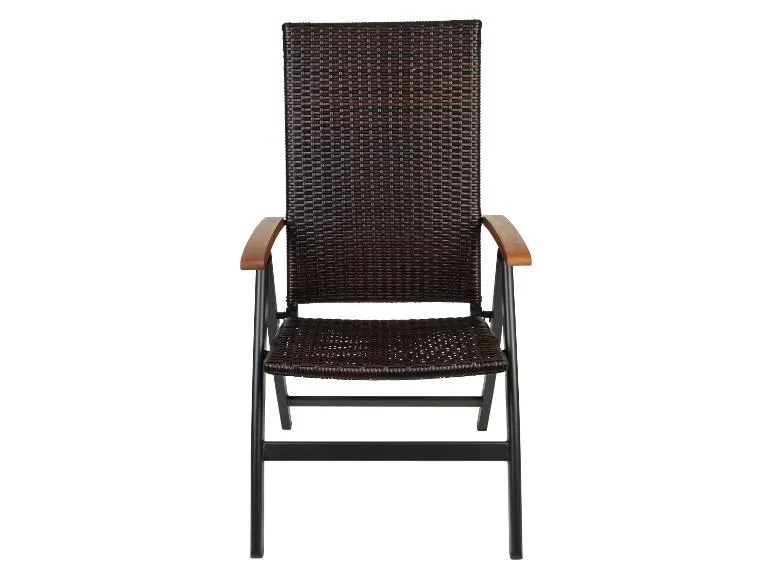 geflecht set ?valencia?. 9 teilig ausziehtisch & 8 klappsessel. braun geflecht set ?valencia?. 9 teilig ausziehtisch & 8 klappsessel. braun